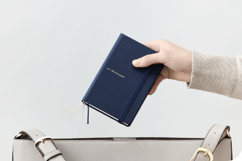 ニーモシネジャーナルにA6ポケットサイズが新登場!罫線は横罫とドット方眼罫の2種類。