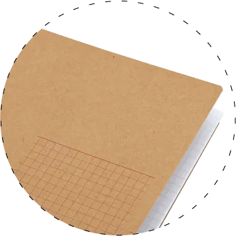 イメージ画像:丈夫で質感のあるクラフト表紙