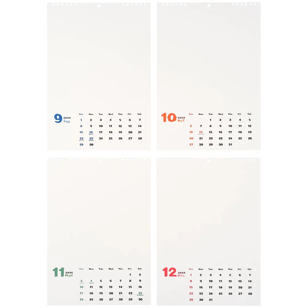 2024年1月始まり 図案お絵描きカレンダー | 製品情報 | Maruman